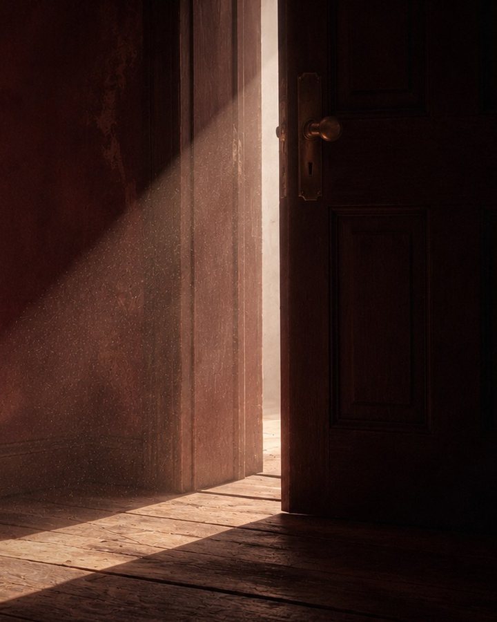 Couverture de SOS Rupture : une porte entrouverte dans une pièce sombre, un rai de lumière sur le parquet.